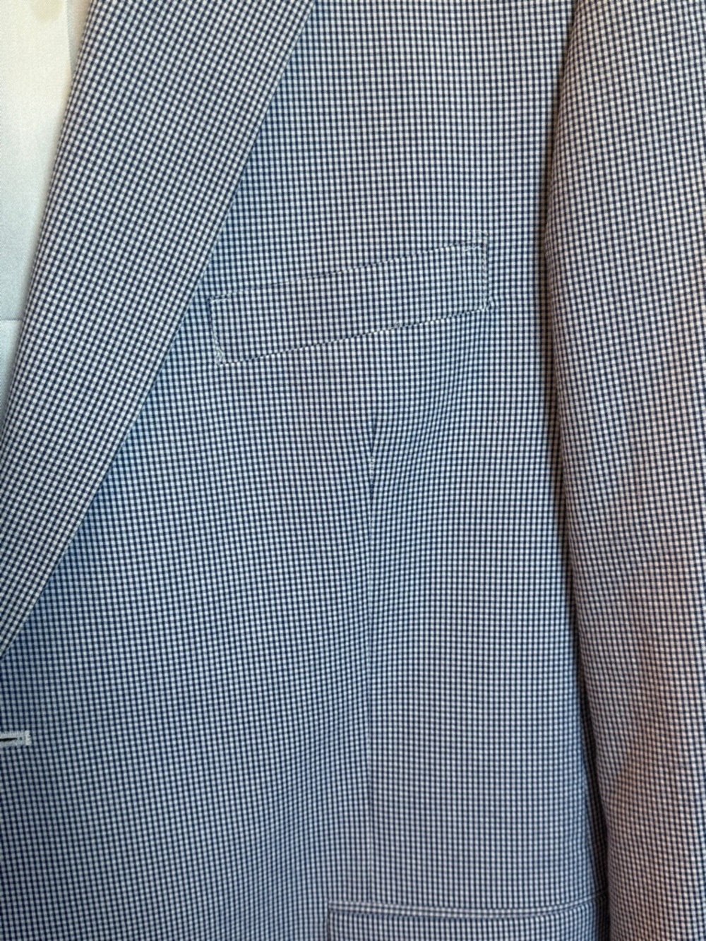 Vintage Hardwick Blue Stripe Cotton Seersucker Sport Coat Blazer. - Picture 3 of 3